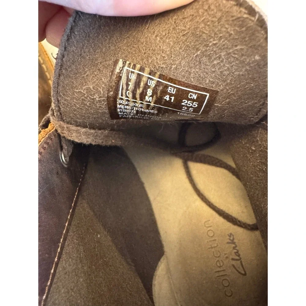 Clark's brown‎ leather boots size 8M